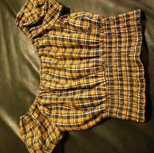 Plaid crop top